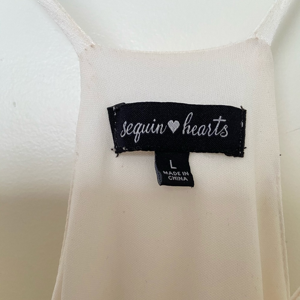 White drawstring dress - Picture 3 of 5